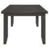Dalila 5-piece Rectangular Dining Table Set Dark Grey