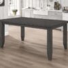 Dalila Rectangular 66-inch Wood Dining Table Dark Grey