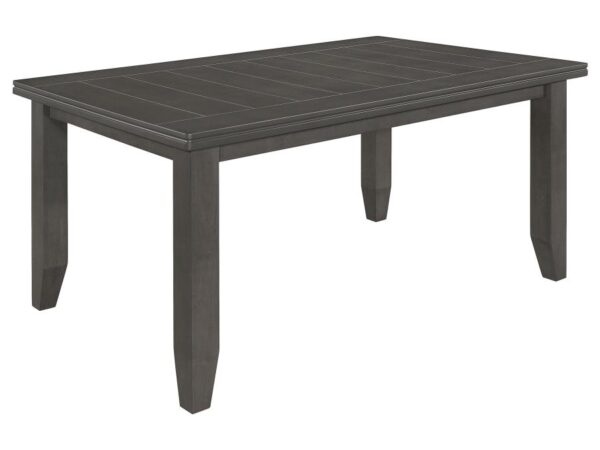 Dalila Rectangular 66-inch Wood Dining Table Dark Grey
