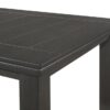 Dalila Rectangular 66-inch Wood Dining Table Dark Grey