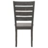Dalila Wood Dining Side Chair Dark Grey (Set of 2)