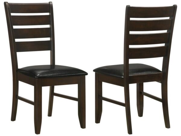 Dalila Wood Dining Side Chair Cappuccino (Set of 2)
