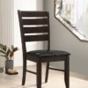 Dalila Wood Dining Side Chair Cappuccino (Set of 2)