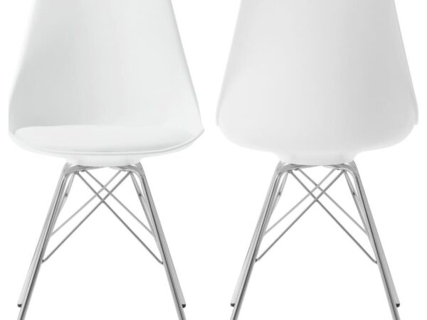 Juniper Polypropylene Dining Side Chair White (Set of 2)