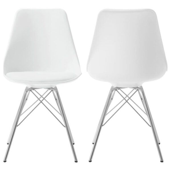 Juniper Polypropylene Dining Side Chair White (Set of 2)