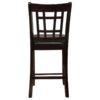 Lavon Wood Counter Chair Black and Espresso (Set of 2)