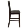 Lavon Wood Counter Chair Black and Espresso (Set of 2)