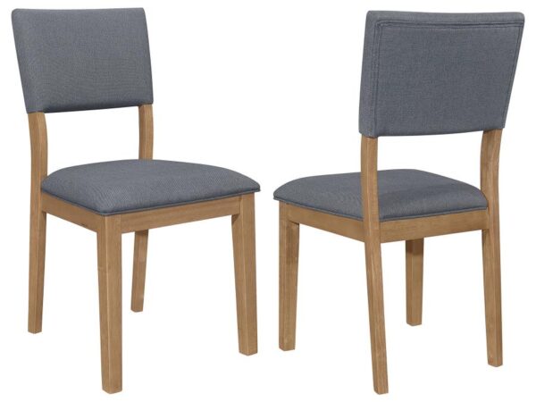 Sharon Fabric Upholstered Dining Side Chair Brown (Set of 2)