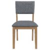 Sharon Fabric Upholstered Dining Side Chair Brown (Set of 2)