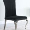 Betty Velvet Upholstered Dining Side Chair Black (Set of 4)