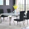 Betty Velvet Upholstered Dining Side Chair Black (Set of 4)