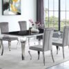 Betty Velvet Upholstered Dining Side Chair Grey (Set of 4)