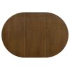 Jedda Oval 60-inch Extension Leaf Dining Table Dark Walnut
