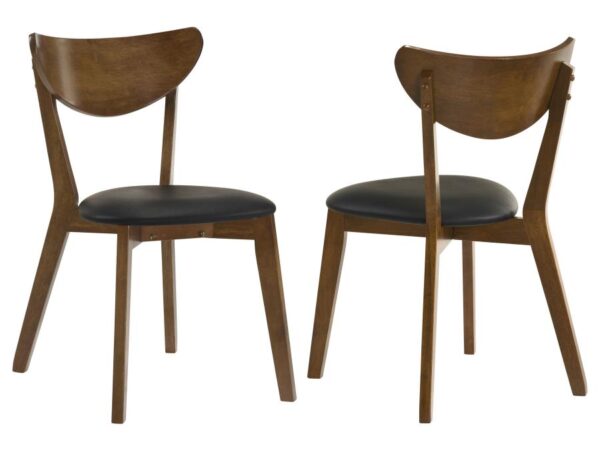 Jedda Wood Dining Side Chair Dark Walnut (Set of 2)