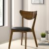 Jedda Wood Dining Side Chair Dark Walnut (Set of 2)