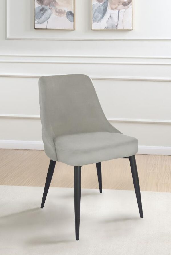 Cosmo Upholstered Dining Side Chair Light Grey (Set of 2)