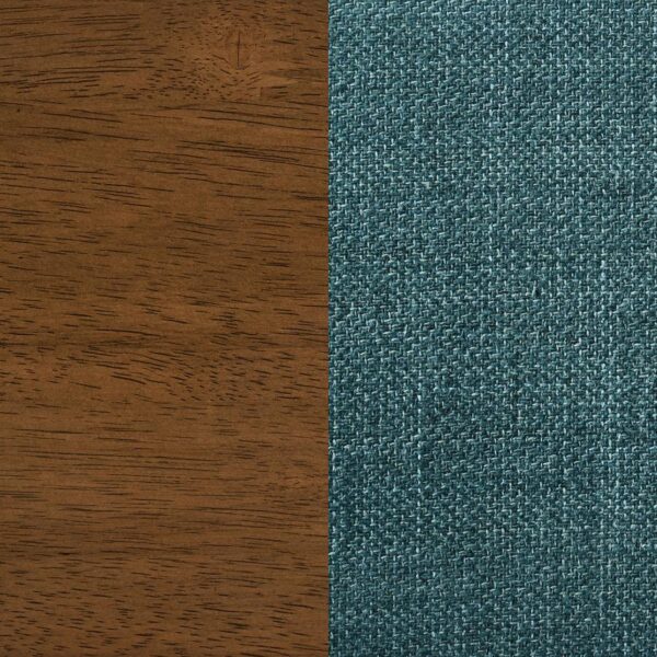 Cantley Upholstered Dining Side Chair Teal Blue (Set of 2)