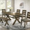 Alston 6-piece Rectangular Dining Table Set Knotty Nutmeg