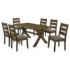 Alston 7-piece Rectangular Dining Table Set Knotty Nutmeg