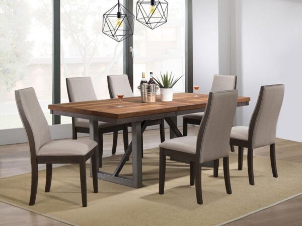 Spring Creek 7-piece Rectangular Dining Table Set Taupe