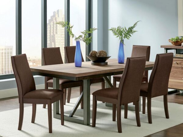 Spring Creek 7-piece Rectangular Dining Table Set Chocolate