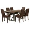 Spring Creek 7-piece Rectangular Dining Table Set Chocolate