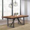 Spring Creek 77-inch Extension Dining Table Natural Walnut