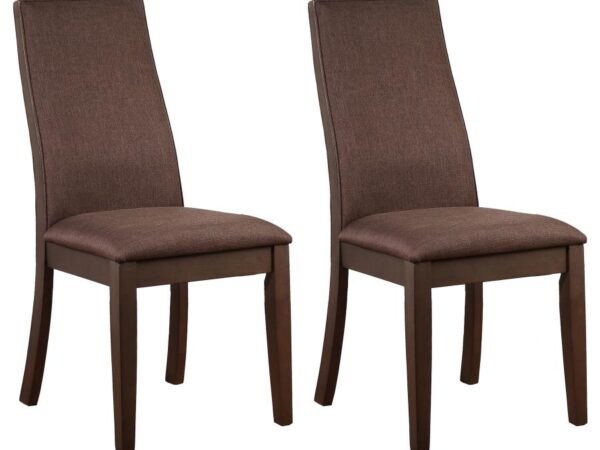 Spring Creek Upholstered Dining Chair Chocolate (Set of 2)