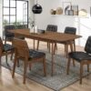 Redbridge Rectangular 7-piece Dining Set Natural Walnut