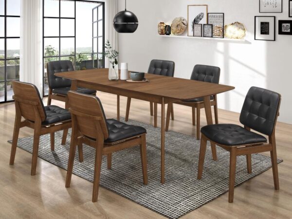Redbridge Rectangular 7-piece Dining Set Natural Walnut