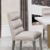 Carla Velvet Upholstered Dining Side Chair Stone (Set of 2)