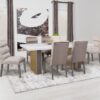 Carla Velvet Upholstered Dining Side Chair Ash (Set of 2)