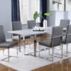 Mackinnon Upholstered Dining Side Chair Grey (Set of 2)