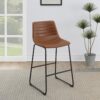 Zuni Upholstered Counter Height Chair Saddle (Set of 2)