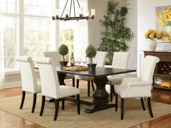 Parkins 7-piece Rectangular Dining Table Set Rustic Espresso