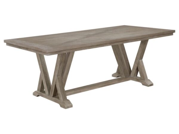 Cornelia Rectangular 82-inch Dining Table Coastal Grey