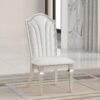 Evangeline Wood Dining Side Chair Silver Oak (Set of 2)