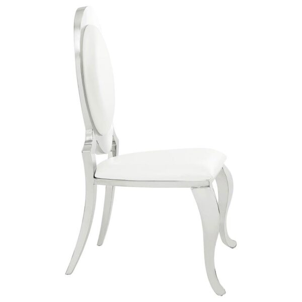 Anchorage Upholstered Dining Chair Cream White (Set of 2)