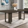 Kelly Rectangular 87-inch Wood Dining Table Dark Grey