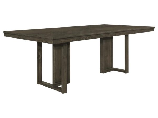 Kelly Rectangular 87-inch Wood Dining Table Dark Grey