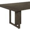 Kelly Rectangular 87-inch Wood Dining Table Dark Grey