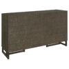 Kelly 3-drawer Storage Dining Sideboard Buffet Dark Grey