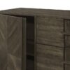 Kelly 3-drawer Storage Dining Sideboard Buffet Dark Grey