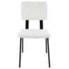 Calla Fabric Upholstered Dining Side Chair White (Set of 2)