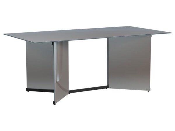 Emery 76-inch Rectangular Mirrored Dining Table Silver