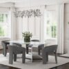 Emery 76-inch Rectangular Mirrored Dining Table Silver