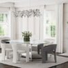 Emery 76-inch Rectangular Mirrored Dining Table Silver