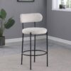 Viola Boucle Upholstered Bar Chair Cream (Set of 2)