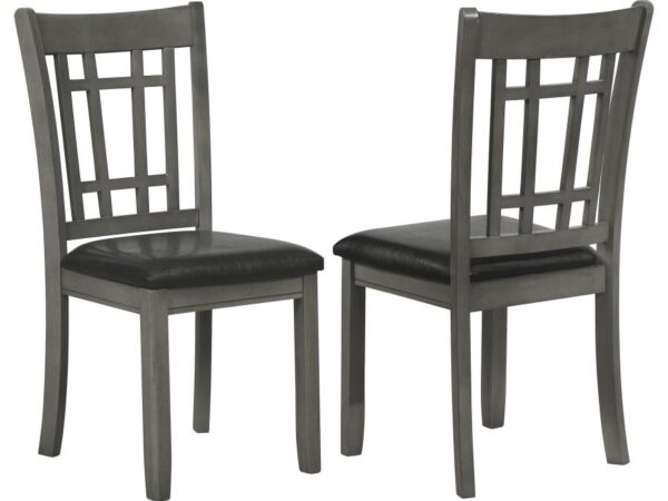 Lavon Wood Dining Side Chair Medium Grey (Set of 2)