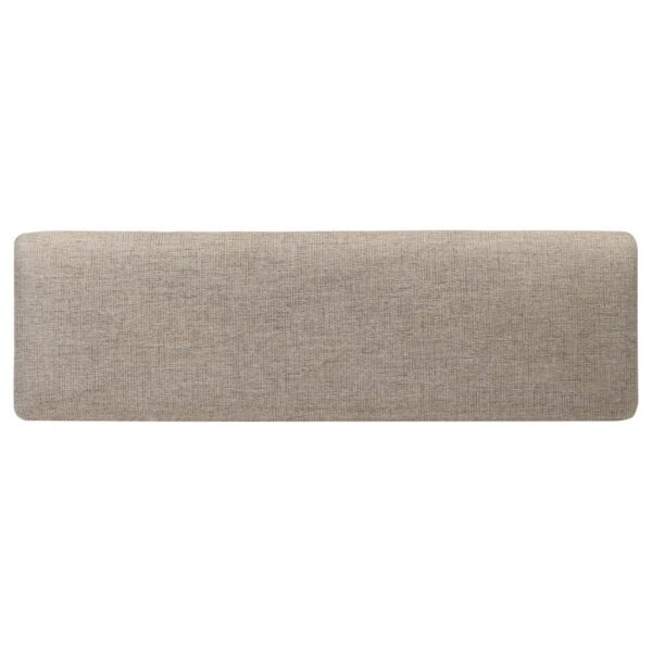 Bridget Fabric Upholstered Dining Bench Stone and Charcoal